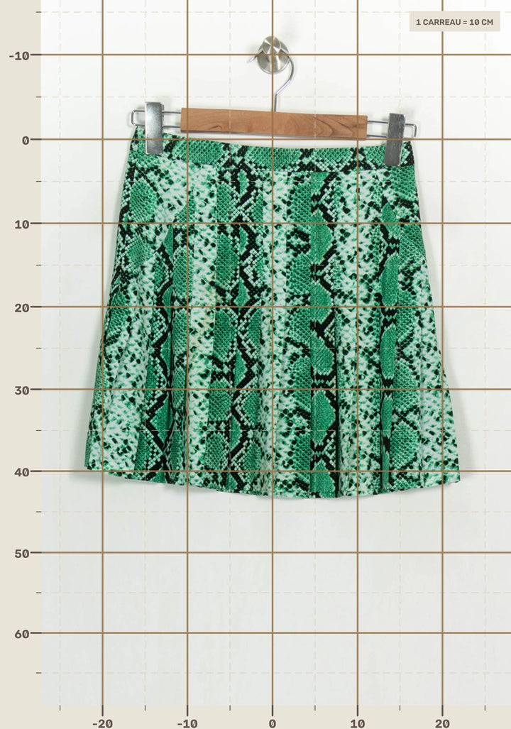Jupe Courte Verte - Taille S/36 de la marque Sandro | PARAD123804 - Vendu par Paradigme - Image 4