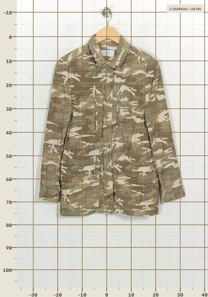 Veste Camouflage Beige et Kaki - Taille M/38 de la marque ZAPA | PARAD123810 - Vendu par Paradigme - Image 4