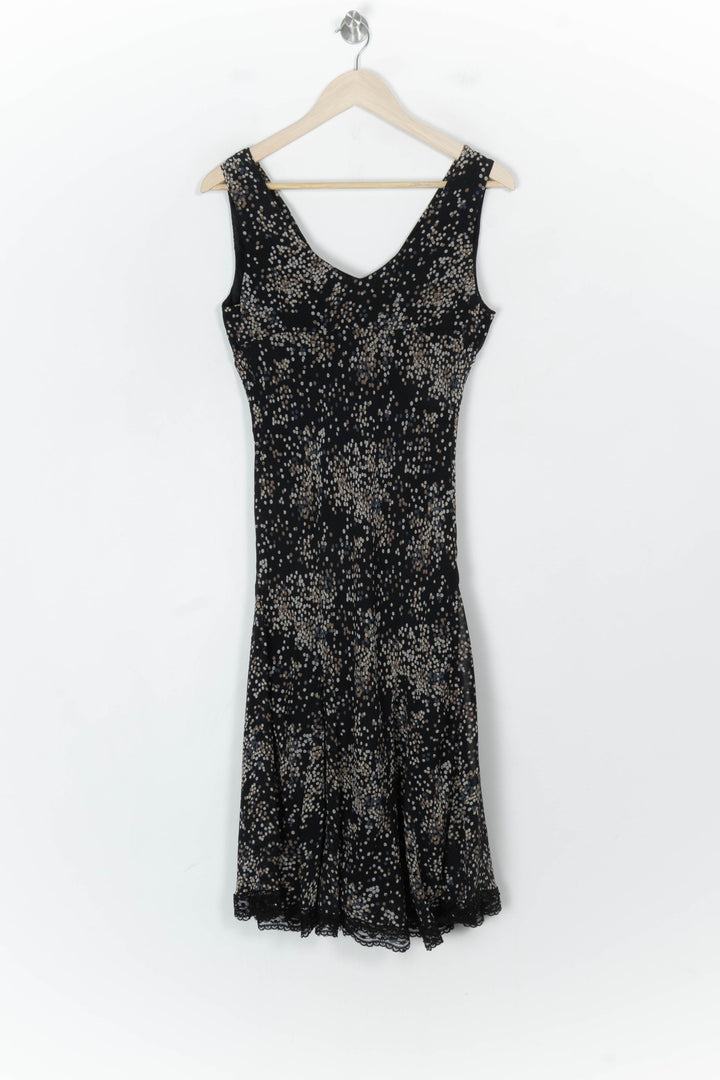 Robe Midi Noire et Beige - Taille L/40 de la marque Caroll | PARAD123812 - Vendu par Paradigme - Image 5
