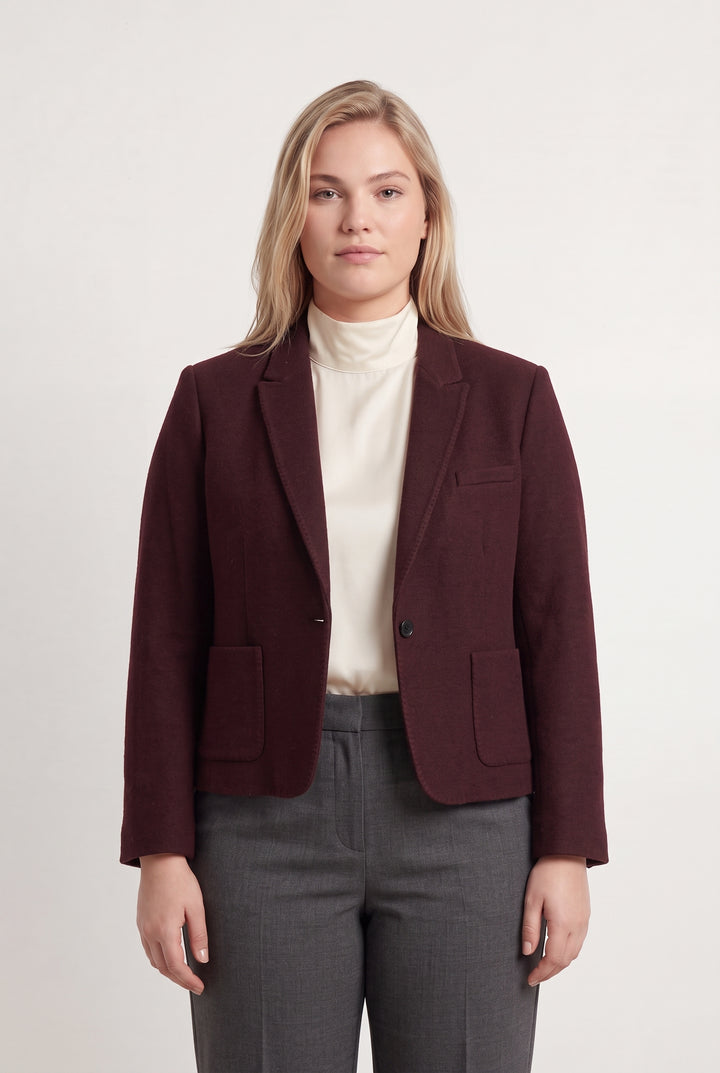 Blazer Bordeaux - Taille XL/42 de la marque Caroll | PARAD123817 - Vendu par Paradigme - Image 1