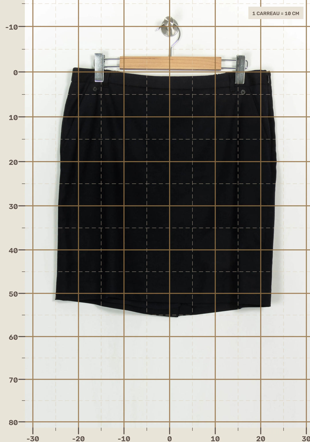 Jupe Courte Noire - Taille XXXL/46 de la marque Caroll | PARAD123820 - Vendu par Paradigme - Image 4