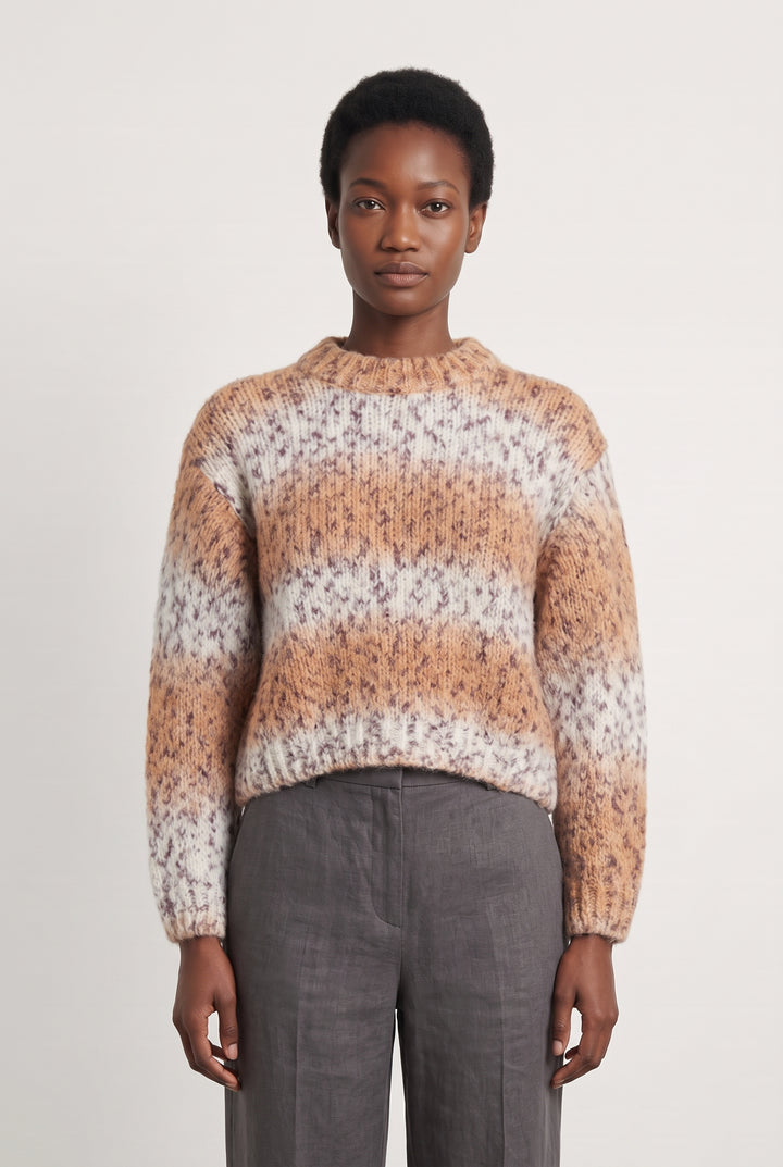 Pull Marron et Beige - Taille S/36 de la marque Bimba y Lola | PARAD123821 - Vendu par Paradigme - Image 1