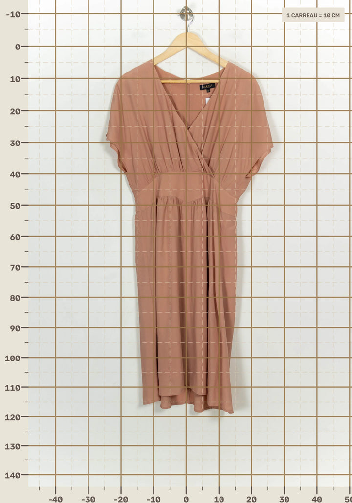 Robe Midi Rose - Taille L/40 de la marque Caroll | PARAD123822 - Vendu par Paradigme - Image 4