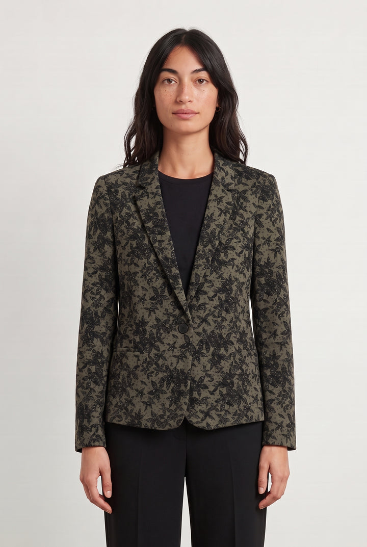 Veste Kaki et Noire - Taille S/36 de la marque IKKS | PARAD123825 - Vendu par Paradigme - Image 1