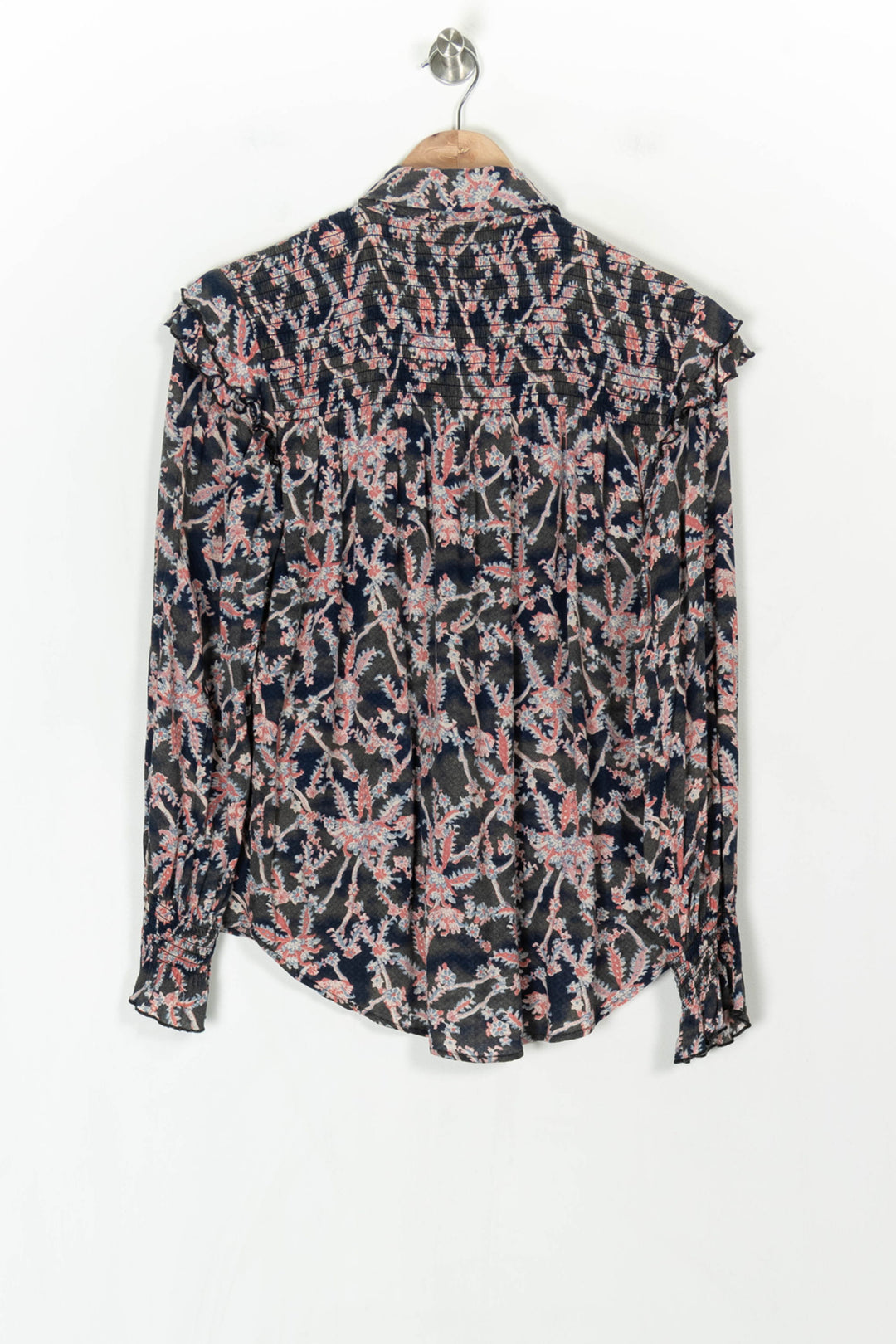 Chemise Bleu Marine et Rose - Taille XS/34 de la marque Bérénice | PARAD123827 - Vendu par Paradigme - Image 5