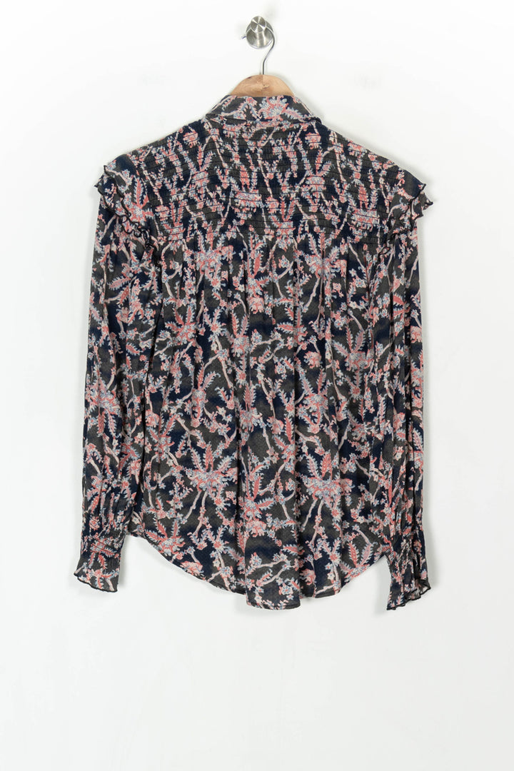 Chemise Bleu Marine et Rose - Taille XS/34 de la marque Bérénice | PARAD123827 - Vendu par Paradigme - Image 5