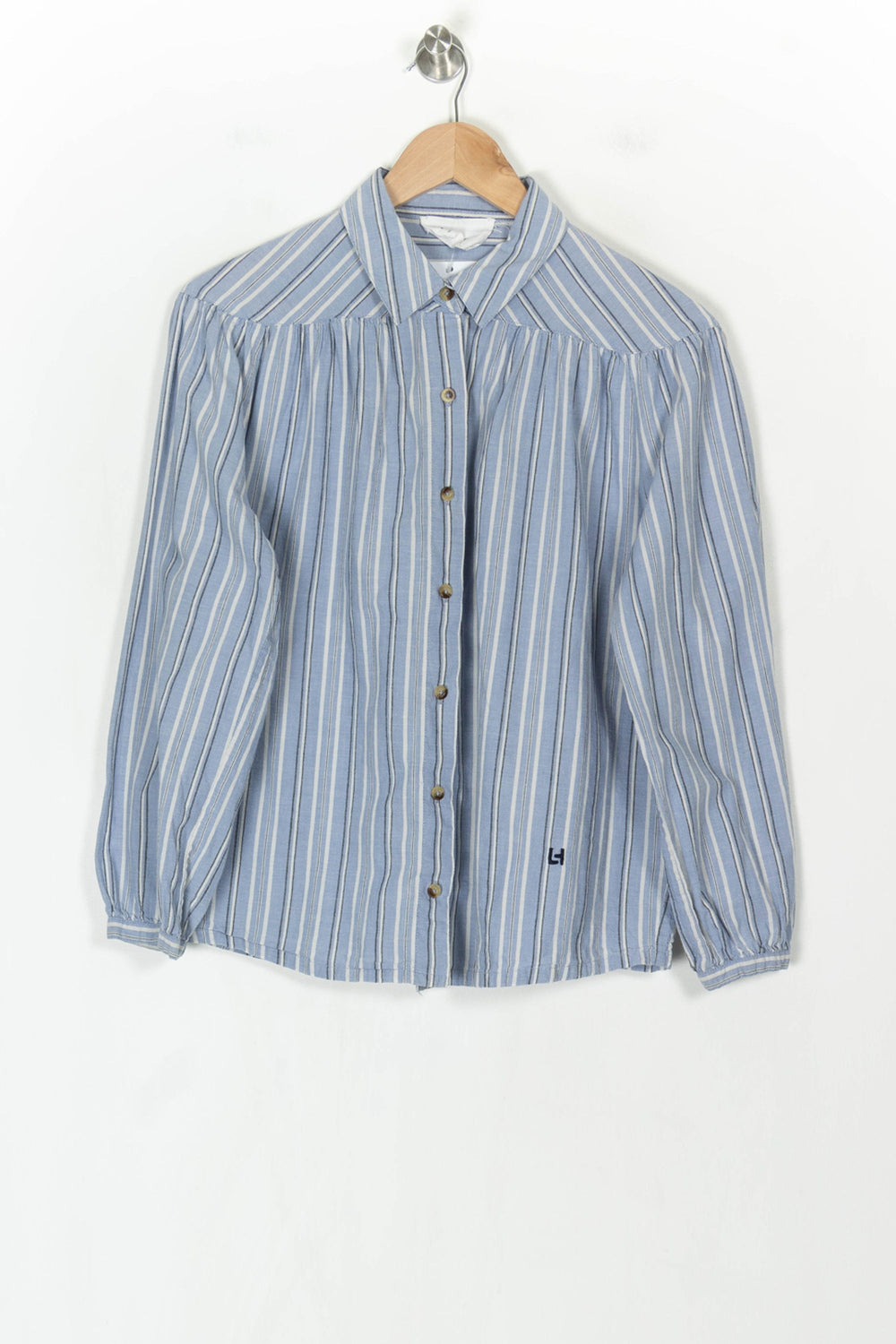 Chemise Rayée Bleue et Blanche - Taille S/36 de la marque Léon & Harper | PARAD123828 - Vendu par Paradigme - Image 2
