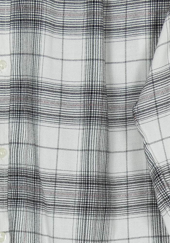 Chemise À Carreaux Blanche et Noire - Taille XS/34 de la marque IKKS | PARAD123829 - Vendu par Paradigme - Image 3