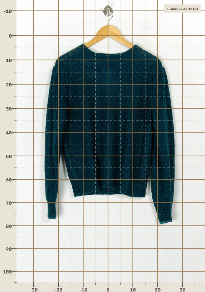 Pull Bleu - Taille S/36 de la marque IKKS | PARAD123831 - Vendu par Paradigme - Image 4