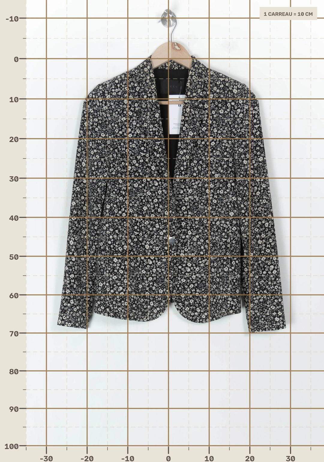 Veste Noire et Blanche - Taille S/36 de la marque IKKS | PARAD123832 - Vendu par Paradigme - Image 4