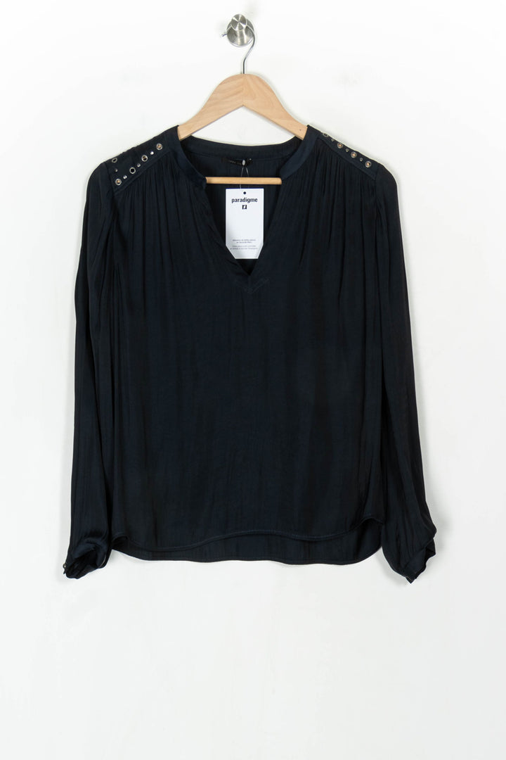 Blouse Noire - Taille S/36 de la marque IKKS | PARAD123834 - Vendu par Paradigme - Image 2
