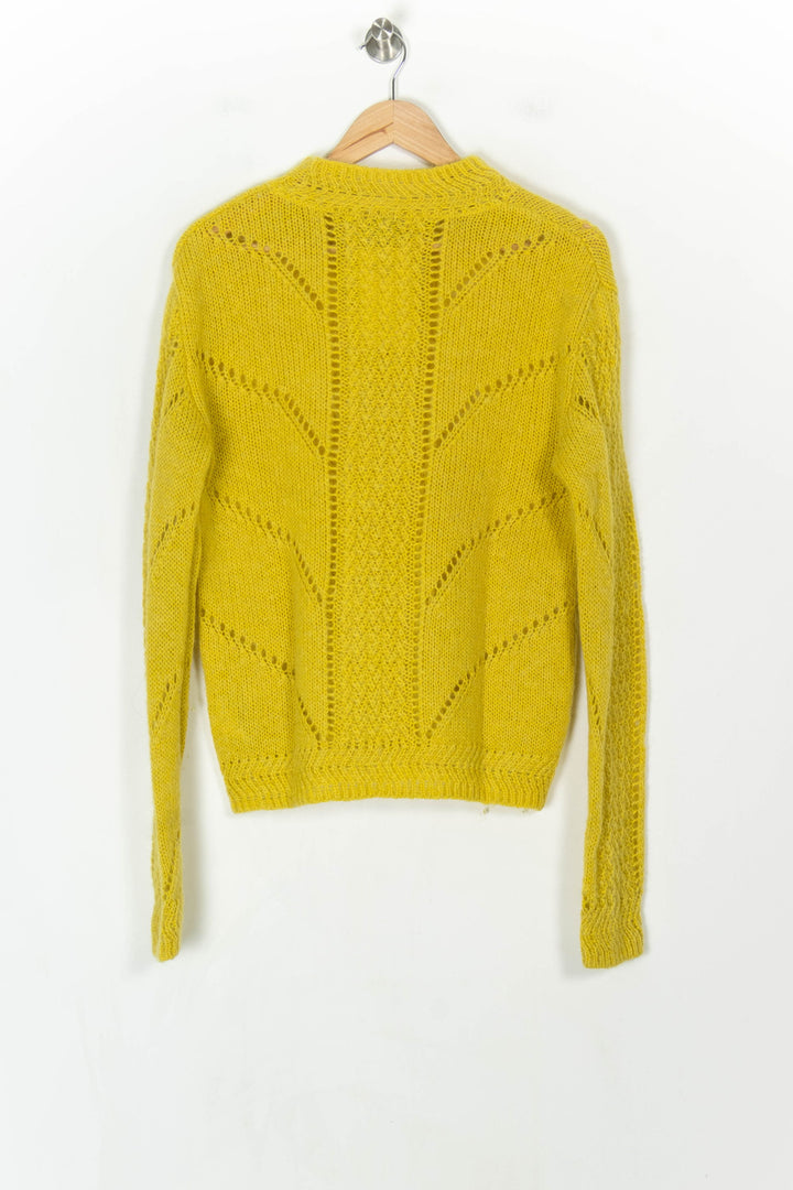 Pull Ajouré Jaune - Taille XS/34 de la marque Bérénice | PARAD123835 - Vendu par Paradigme - Image 5