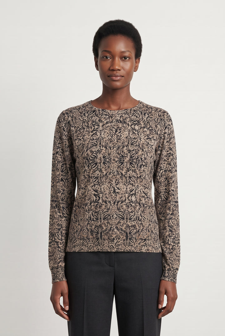 Pull Beige et Noir - Taille S/36 de la marque IKKS | PARAD123839 - Vendu par Paradigme - Image 1
