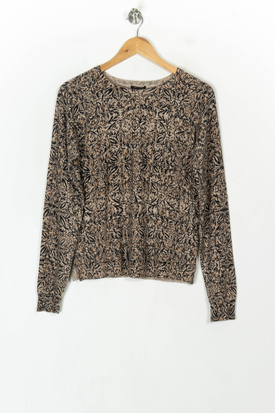Pull Beige et Noir - Taille S/36 de la marque IKKS | PARAD123839 - Vendu par Paradigme - Image 2