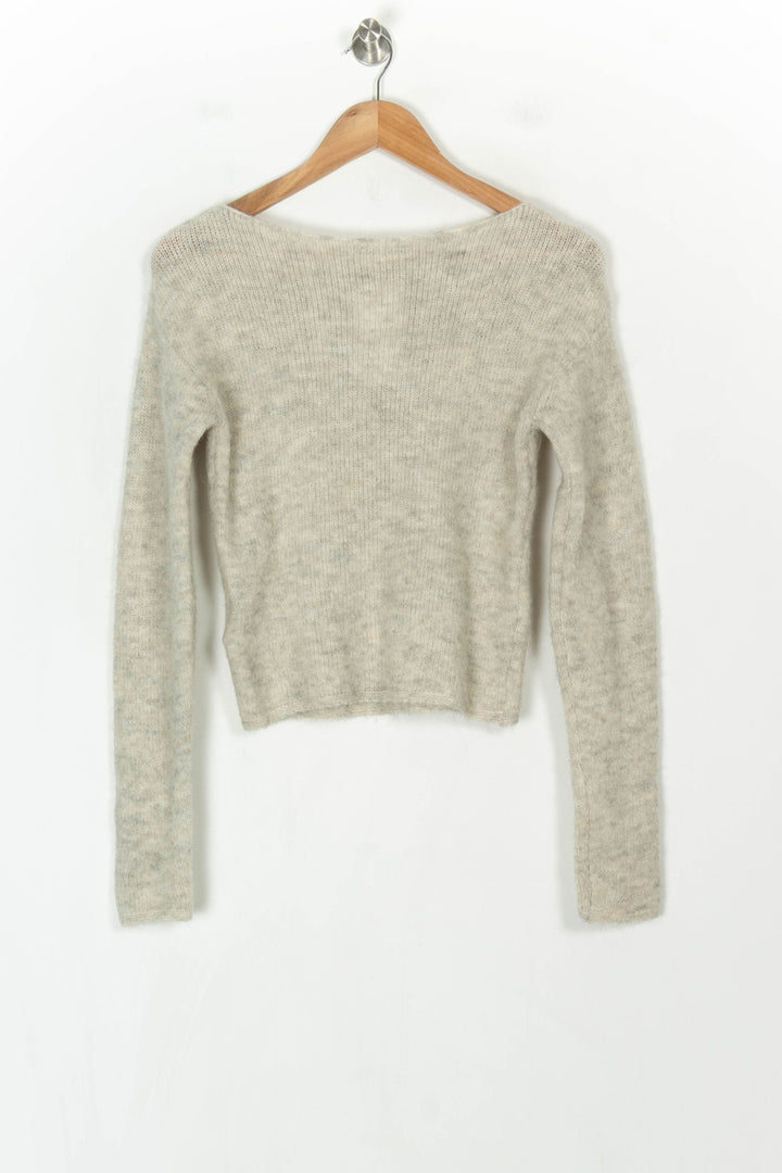 Pull Col Rond Beige - Taille S/36 de la marque American Vintage | PARAD123841 - Vendu par Paradigme - Image 5