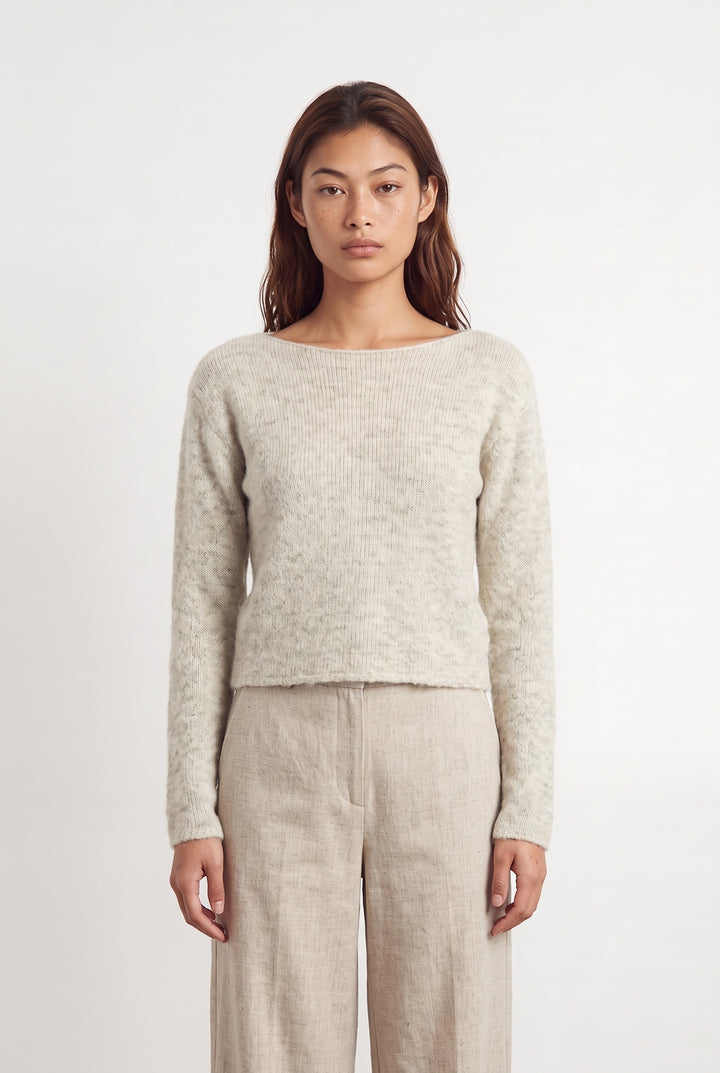Pull Col Rond Beige - Taille S/36 de la marque American Vintage | PARAD123841 - Vendu par Paradigme - Image 1