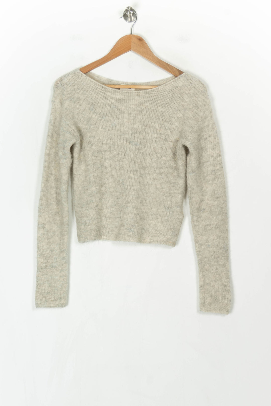 Pull Col Rond Beige - Taille S/36 de la marque American Vintage | PARAD123841 - Vendu par Paradigme - Image 2