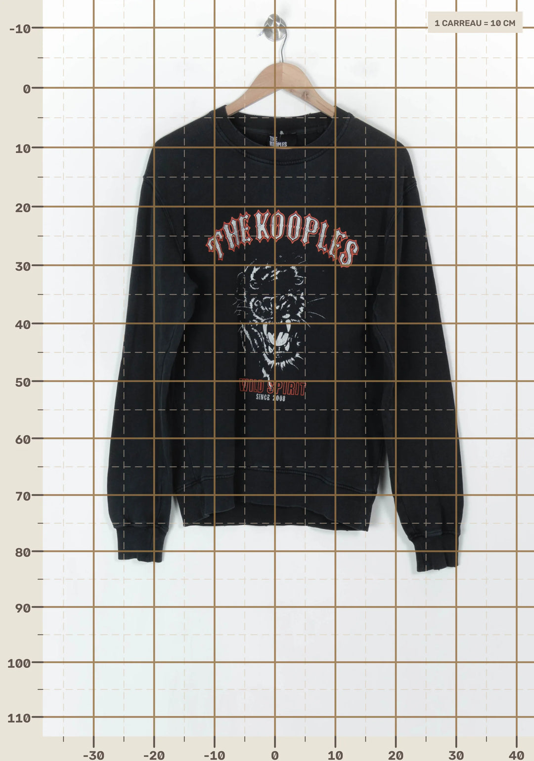 Sweatshirt Noir - Taille S/36 de la marque The Kooples | PARAD123845 - Vendu par Paradigme - Image 4