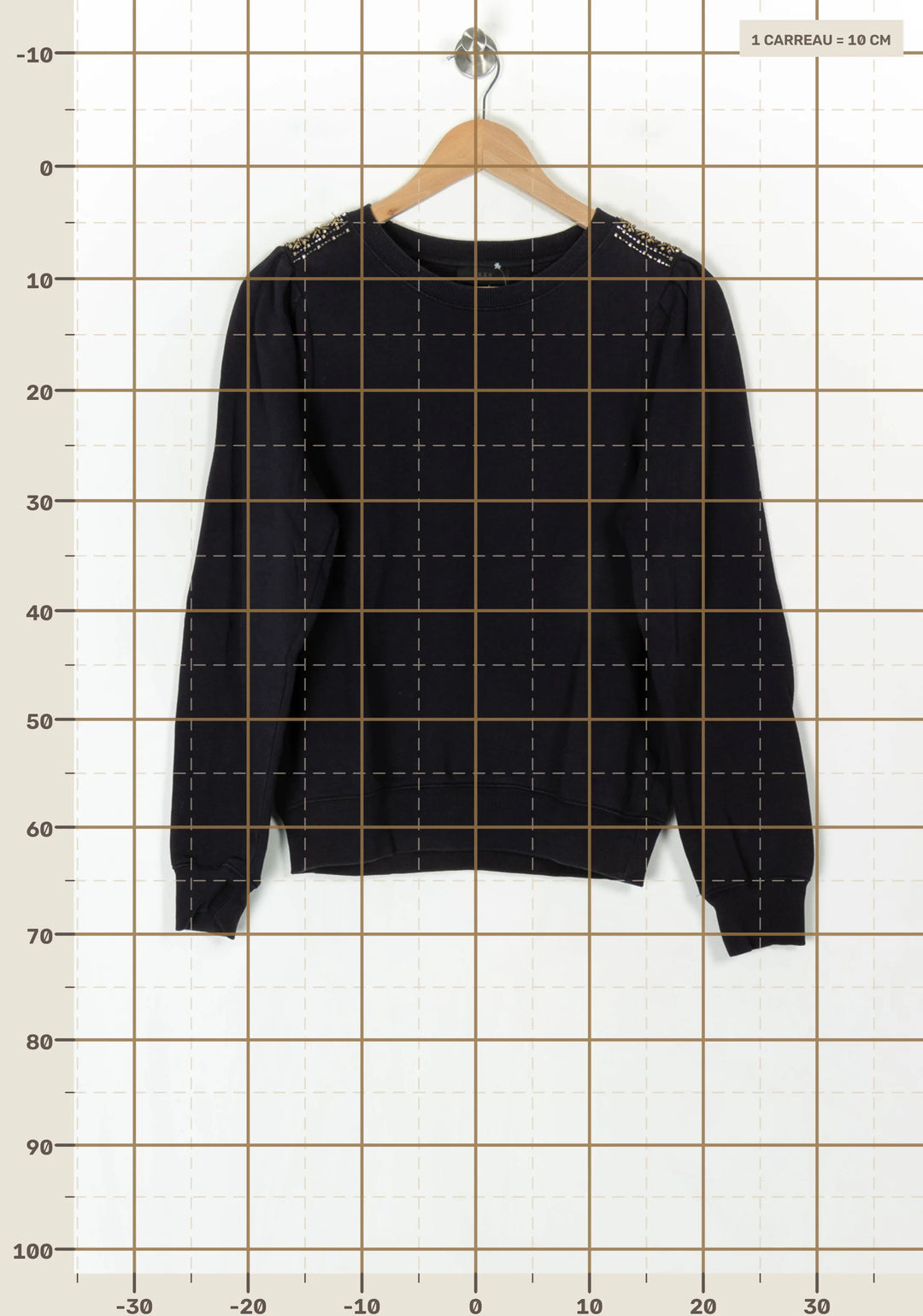 Sweatshirt Bleu - Taille S/36 de la marque IKKS | PARAD123847 - Vendu par Paradigme - Image 4