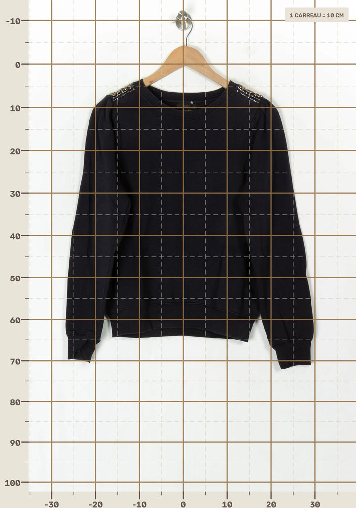 Sweatshirt Bleu - Taille S/36 de la marque IKKS | PARAD123847 - Vendu par Paradigme - Image 4