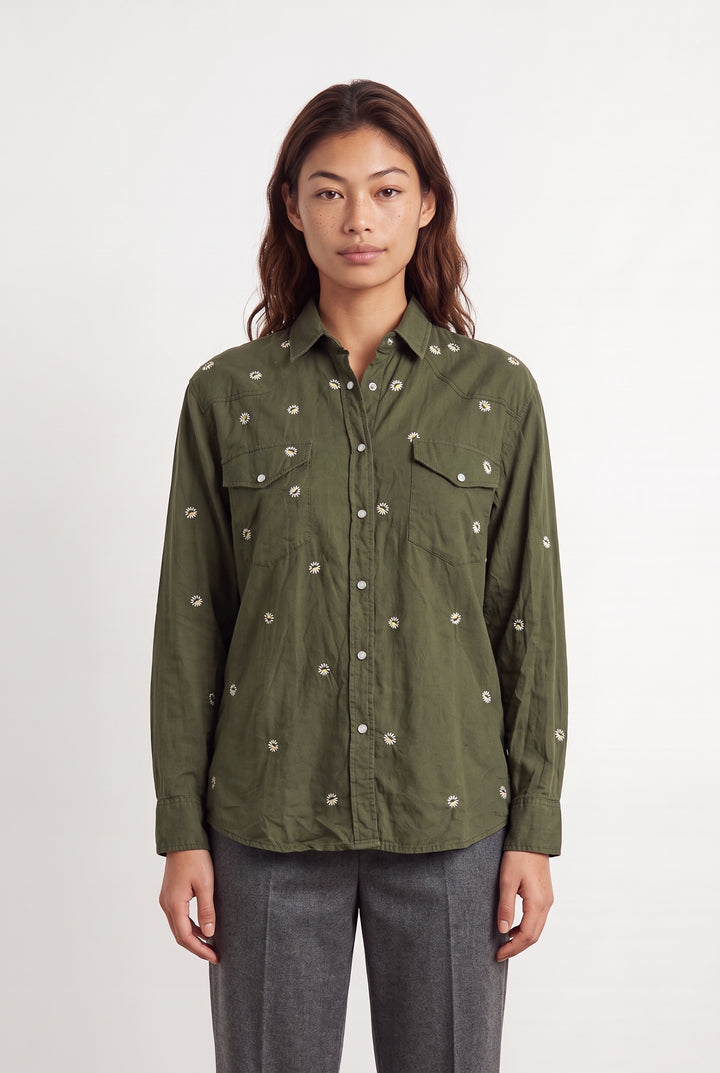 Chemise Verte - Taille S/36 de la marque The Kooples | PARAD123849 - Vendu par Paradigme - Image 1