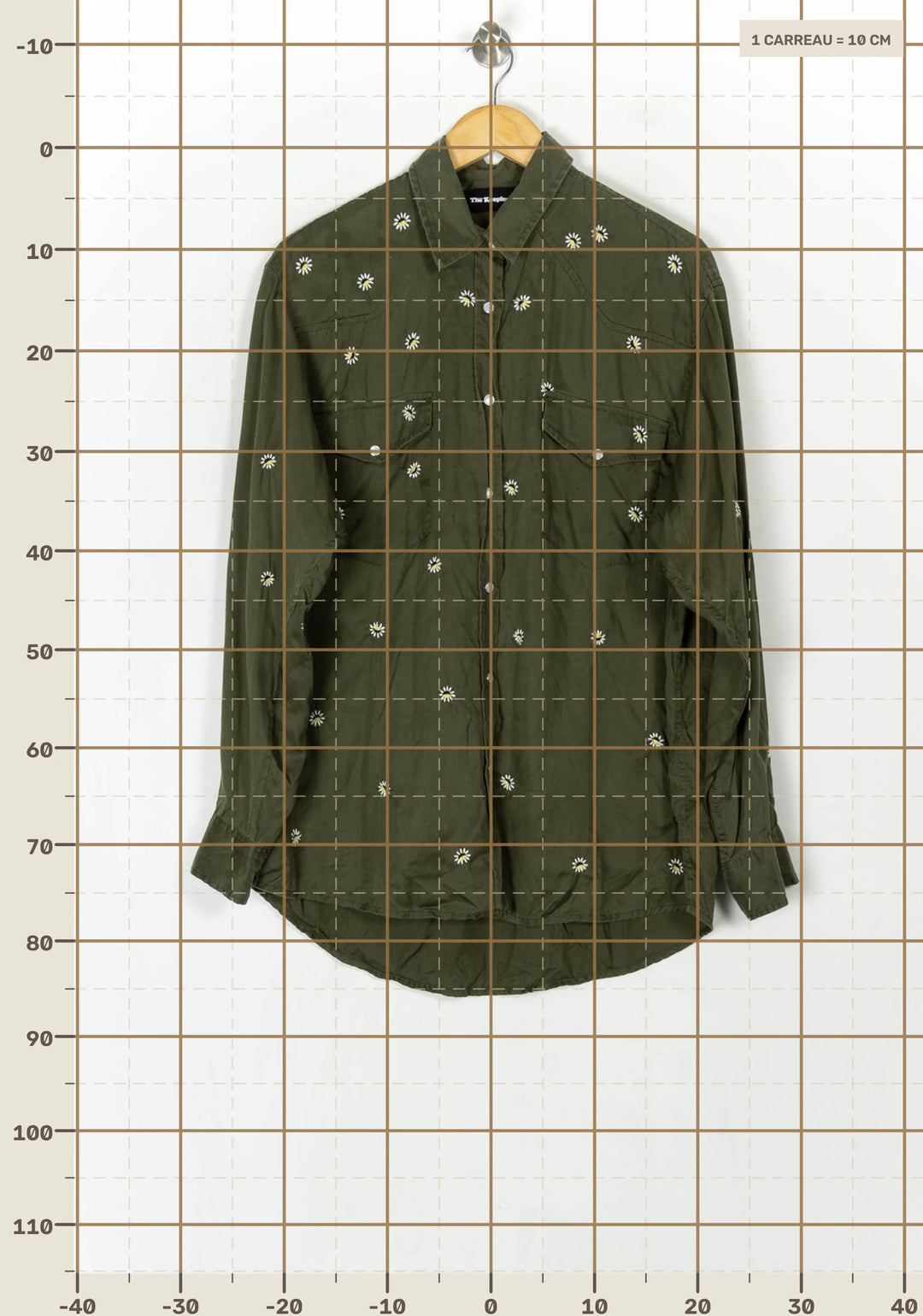 Chemise Verte - Taille S/36 de la marque The Kooples | PARAD123849 - Vendu par Paradigme - Image 4