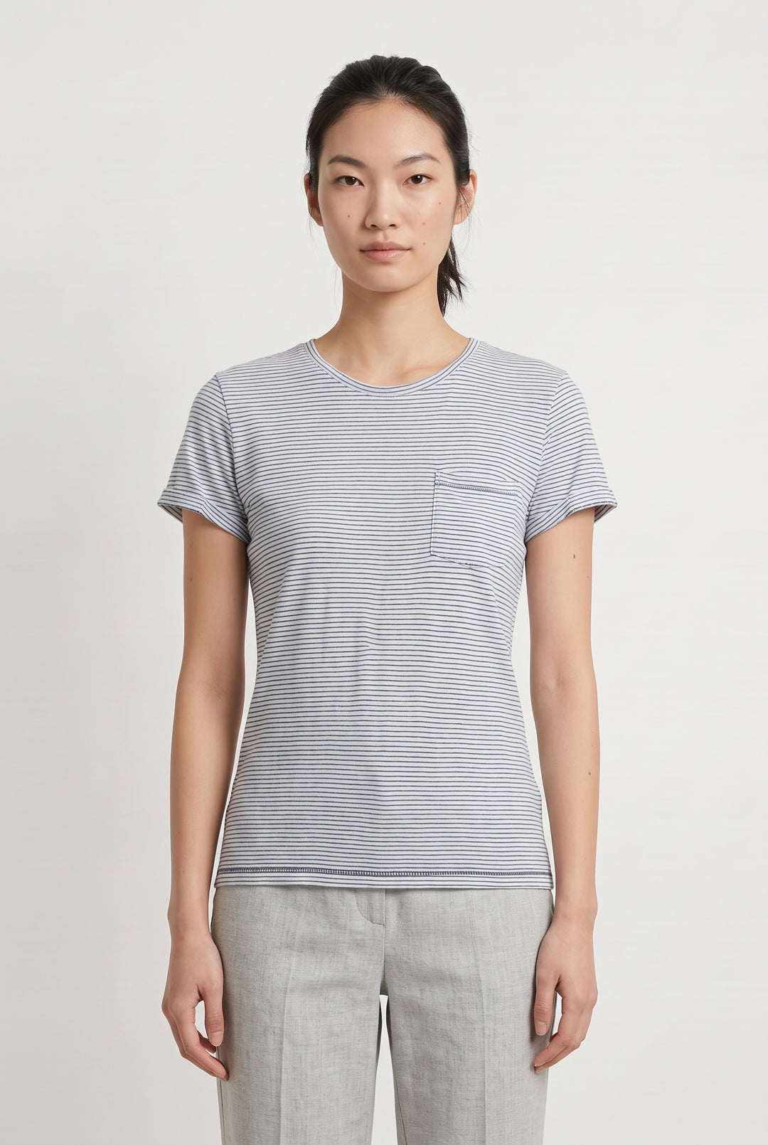 Tee-shirt Blanc et Bleu - Taille S/36 de la marque The Kooples | PARAD123850 - Vendu par Paradigme - Image 1
