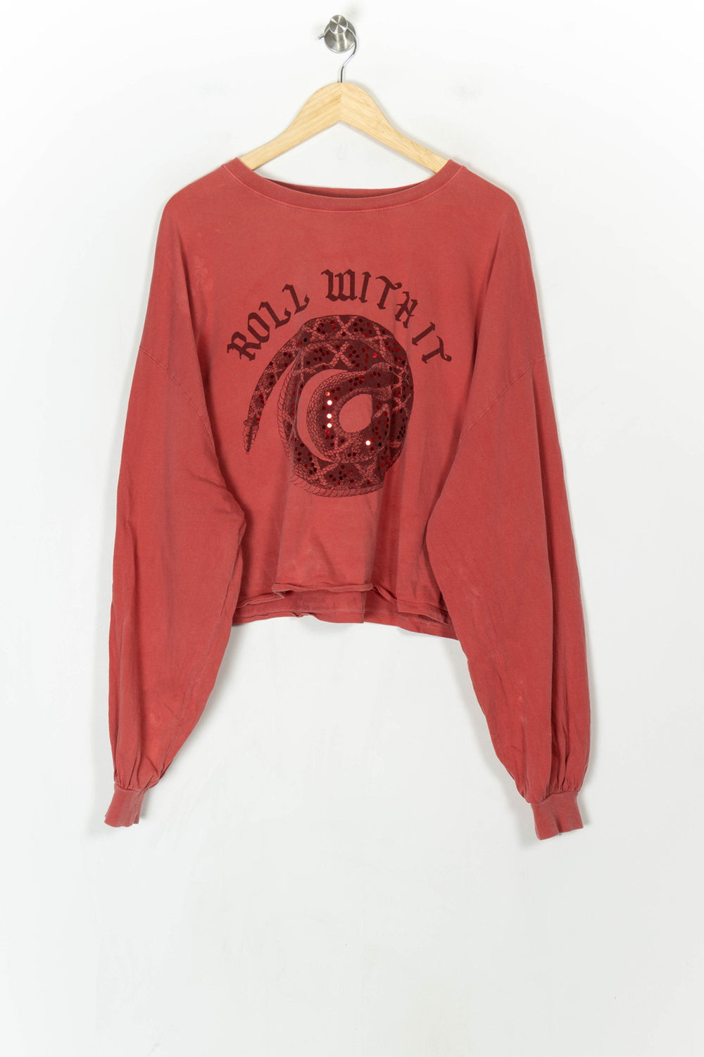 Tee-shirt À Manches Longues Rose - Taille M/38 de la marque The Kooples | PARAD123851 - Vendu par Paradigme - Image 2