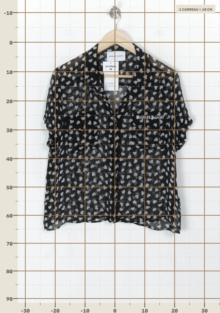 Chemise Noire et Grise - Taille L/40 de la marque The Kooples - Sport | PARAD123852 - Vendu par Paradigme - Image 4