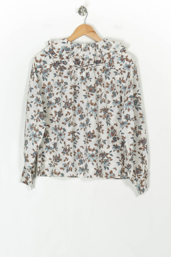 Chemisier Blanc et Bleu - Taille S/36 de la marque Petite Mendigote | PARAD123855 - Vendu par Paradigme - Image 5