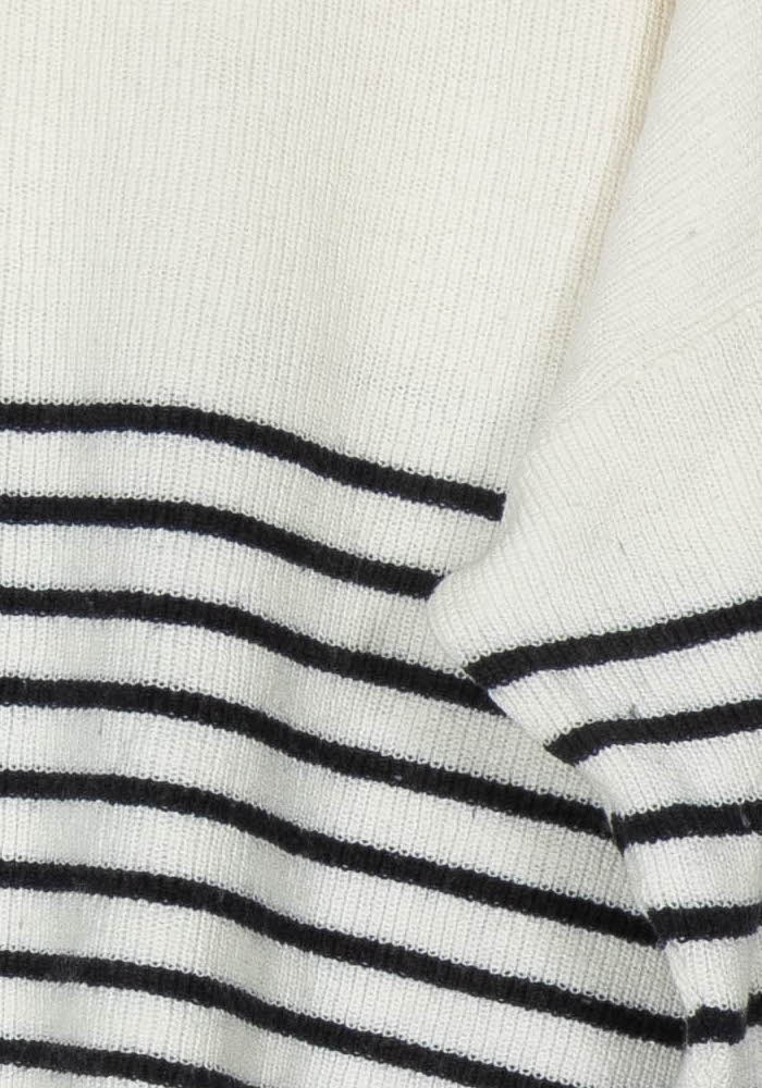 Pull Rayé Blanc et Noir - Taille M/38 de la marque The Kooples - Sport | PARAD123856 - Vendu par Paradigme - Image 3