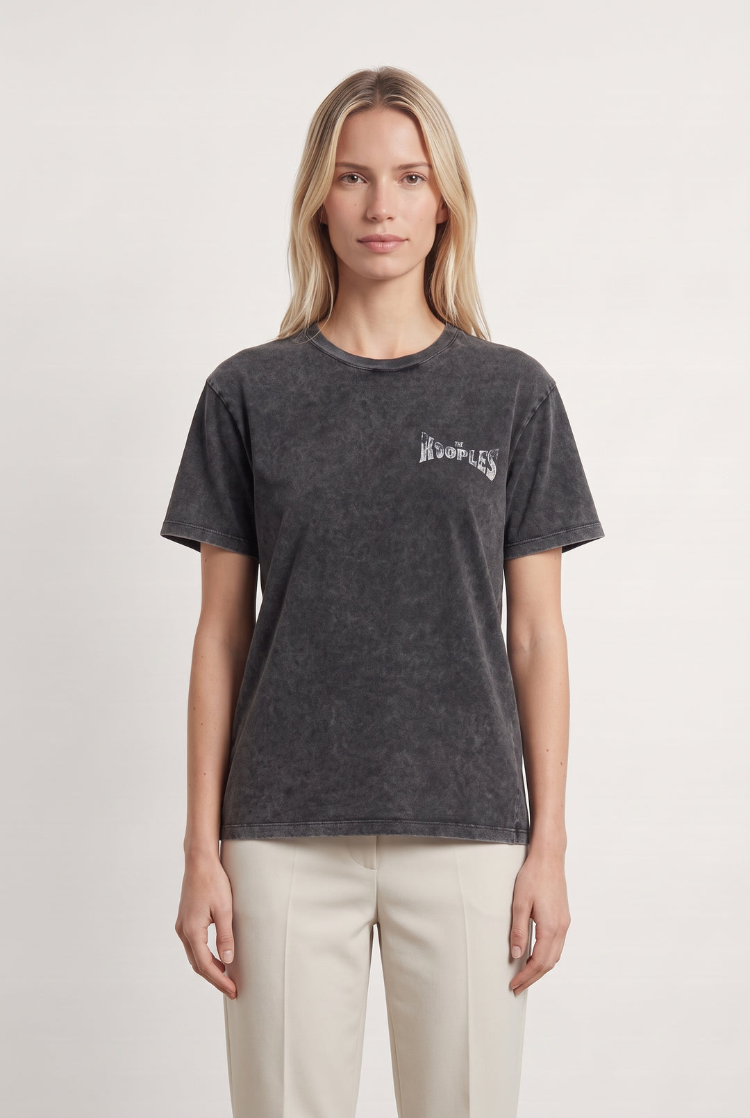 T-Shirt Noir - Taille S/36 de la marque The Kooples | PARAD123857 - Vendu par Paradigme - Image 1