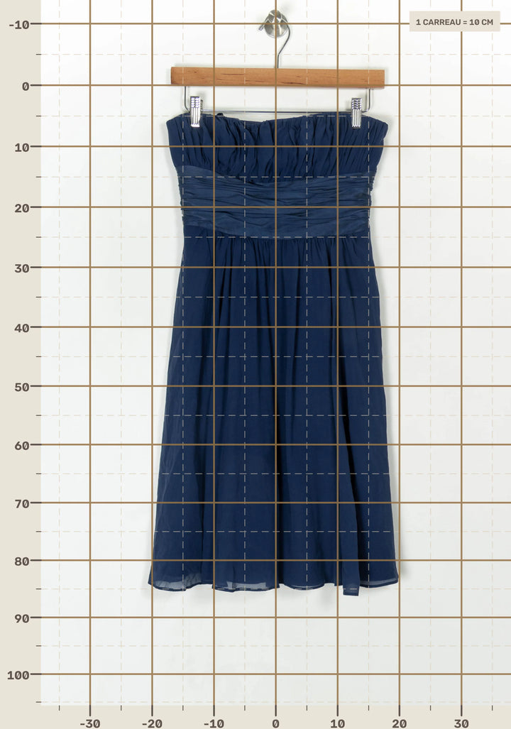 Robe Bustier Bleue - Taille S/36 de la marque Maison 123 | PARAD123858 - Vendu par Paradigme - Image 4