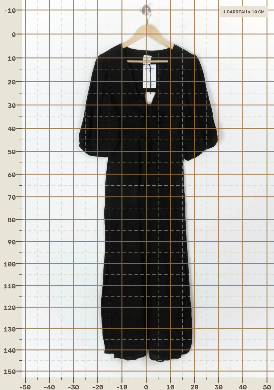 Robe Longue Noire - Taille M/38 de la marque Petite Mendigote | PARAD123859 - Vendu par Paradigme - Image 4
