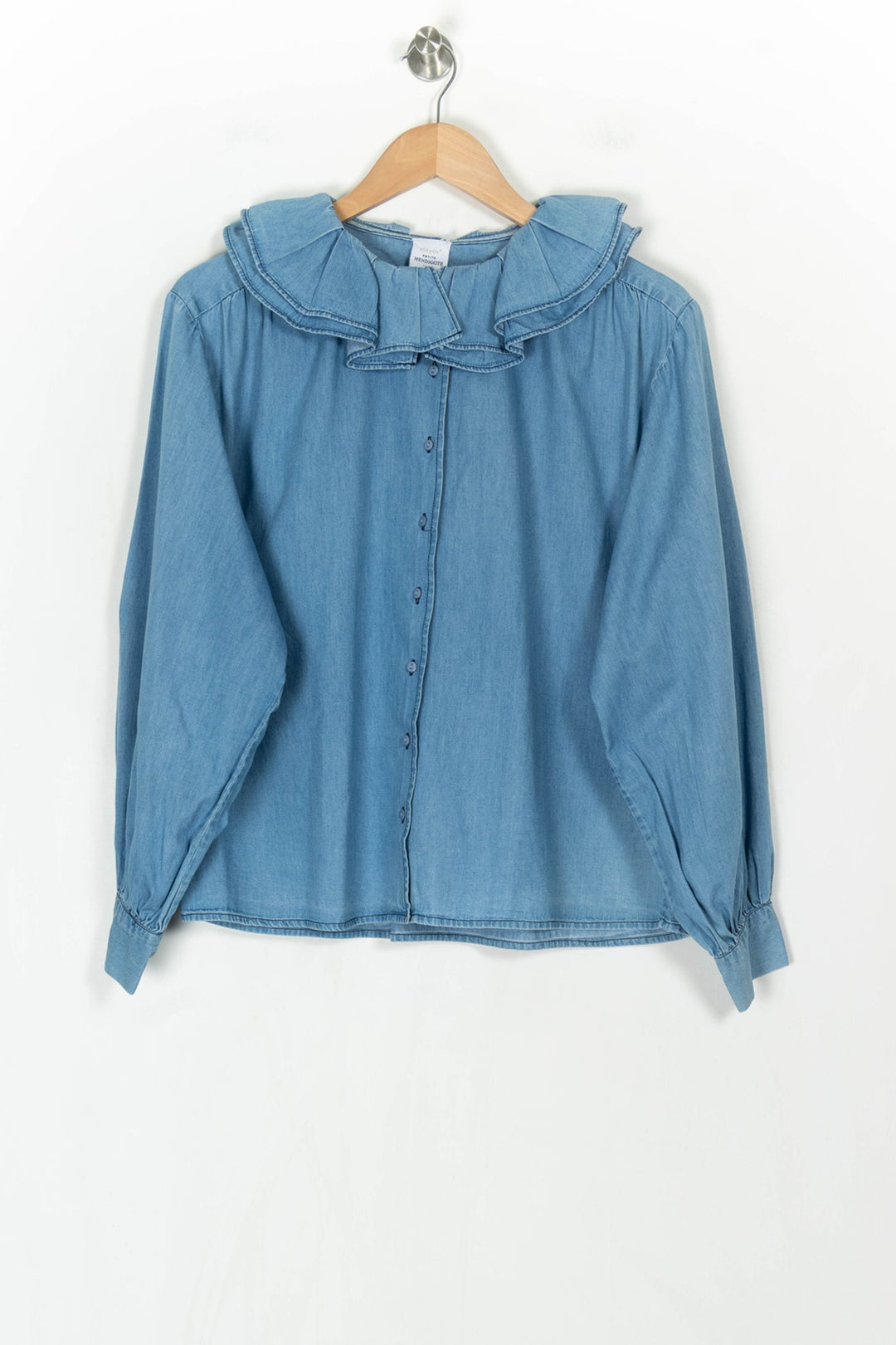 Chemise En Jean Bleue - Taille S/36 de la marque Petite Mendigote | PARAD123860 - Vendu par Paradigme - Image 2