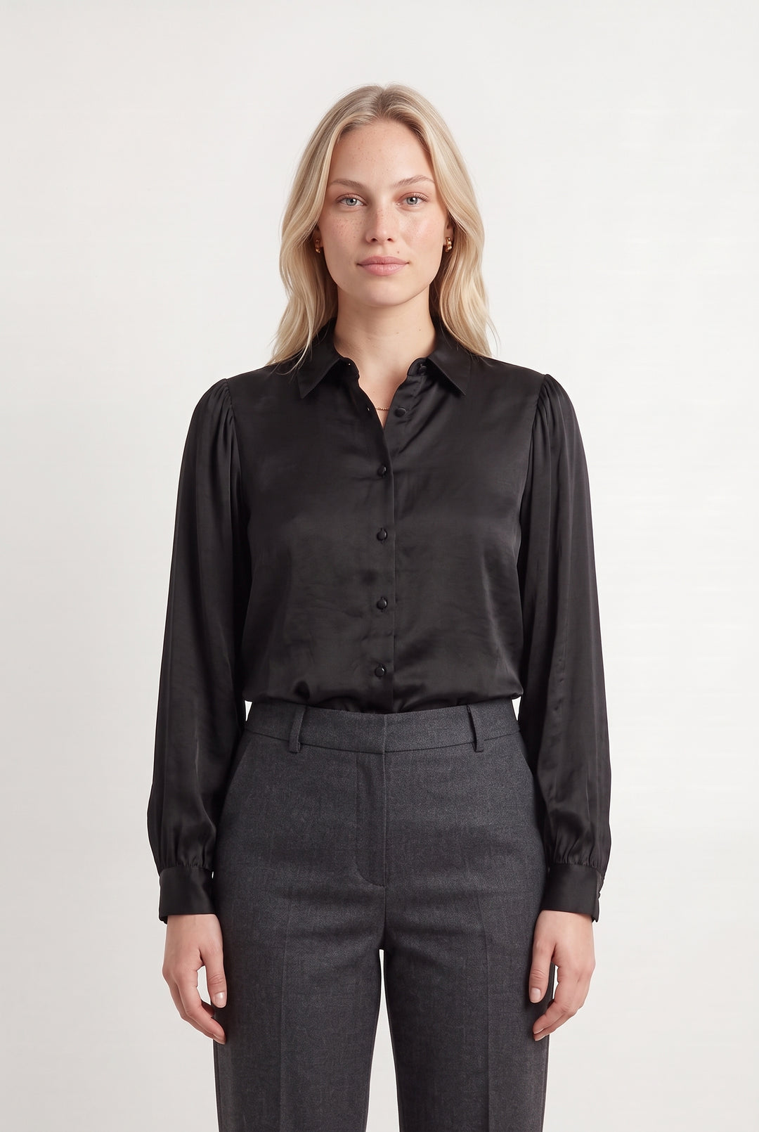 Chemise Noire - Taille L/40 de la marque The Kooples | PARAD123861 - Vendu par Paradigme - Image 1