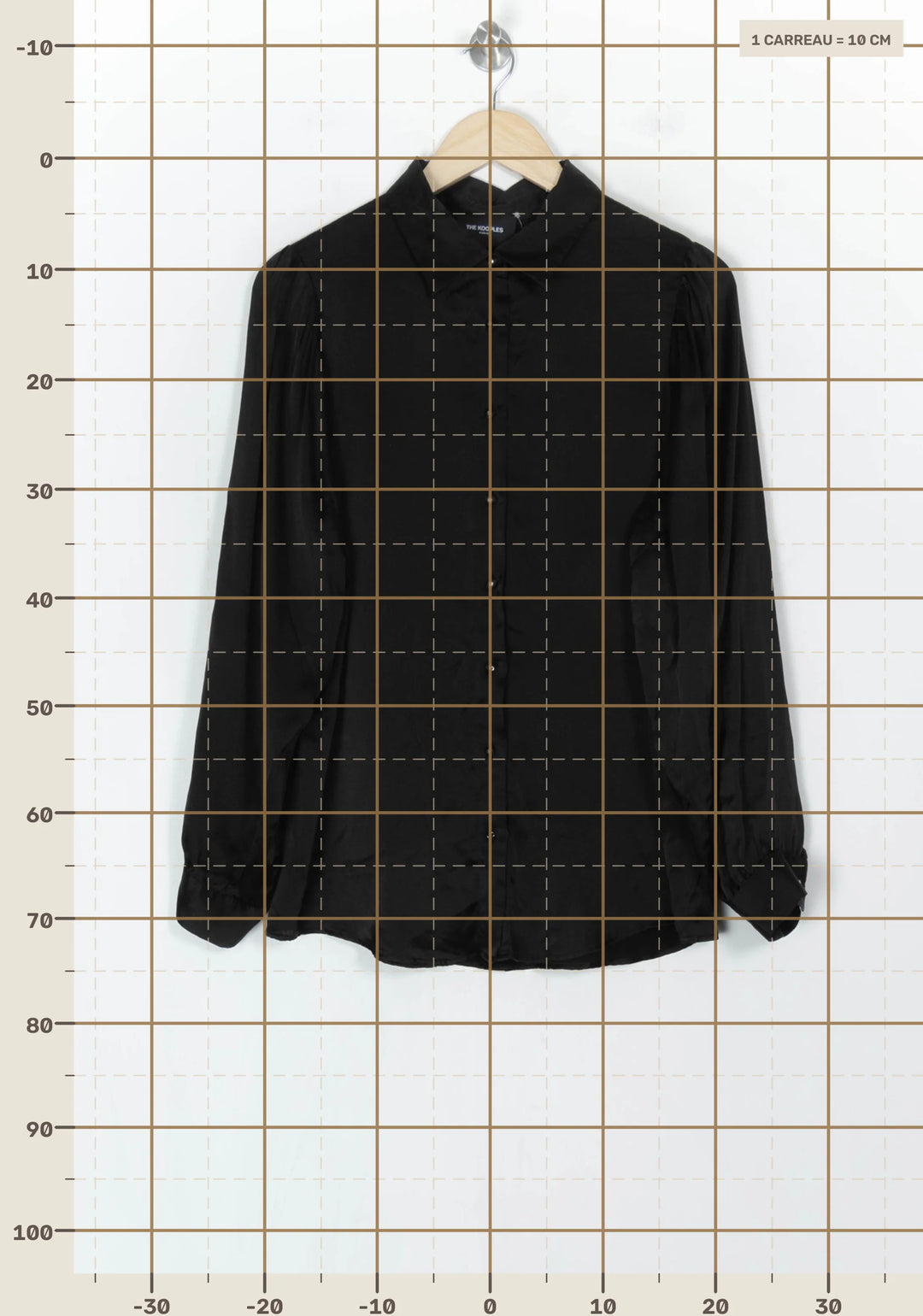 Chemise Noire - Taille L/40 de la marque The Kooples | PARAD123861 - Vendu par Paradigme - Image 4