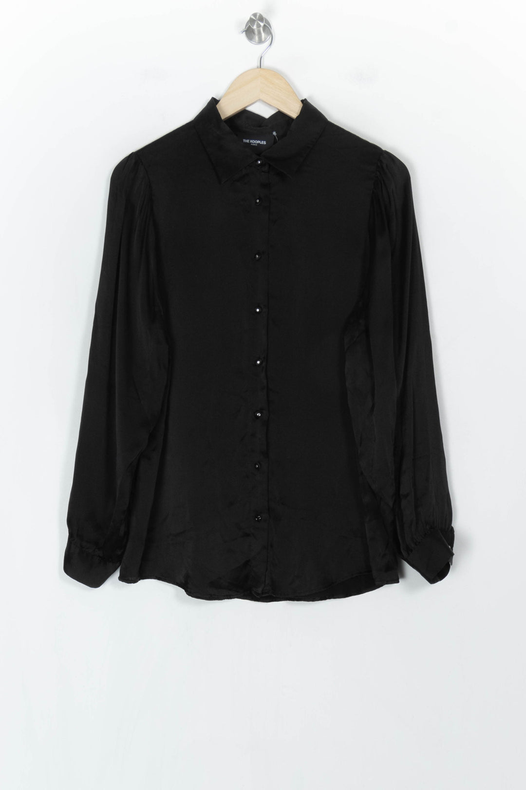 Chemise Noire - Taille L/40 de la marque The Kooples | PARAD123861 - Vendu par Paradigme - Image 2