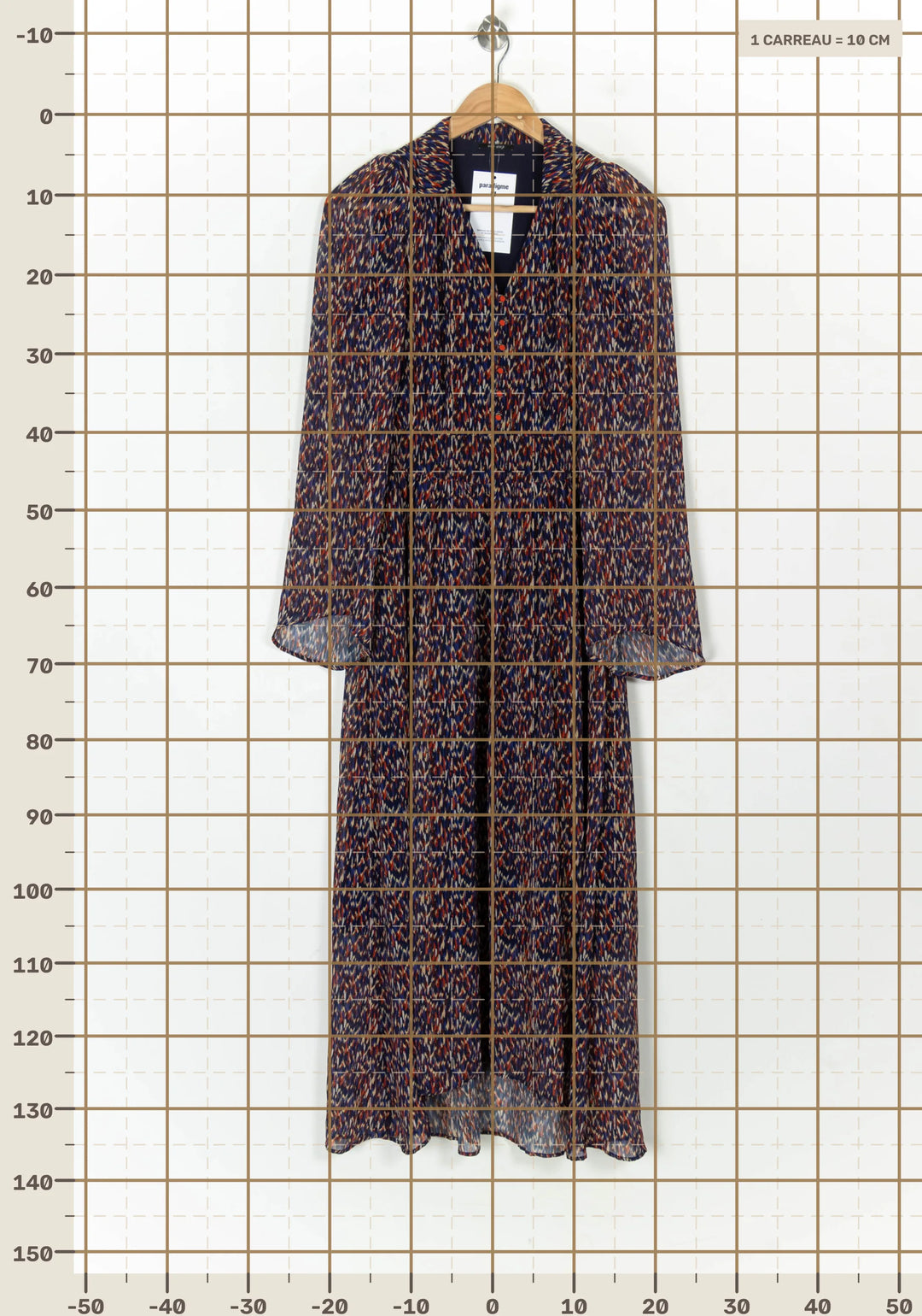 Robe Longue Bleue et Orange - Taille S/36 de la marque One Step | PARAD123863 - Vendu par Paradigme - Image 4