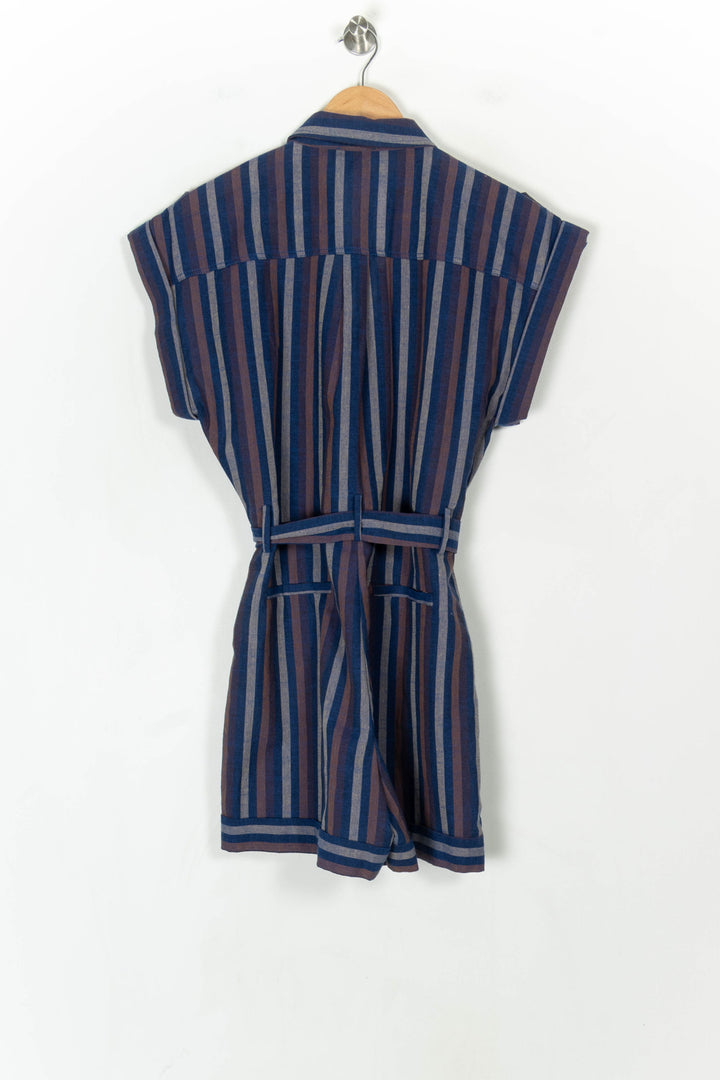 Combishort Bleu et Marron - Taille XS/34 de la marque FRNCH | PARAD123866 - Vendu par Paradigme - Image 5