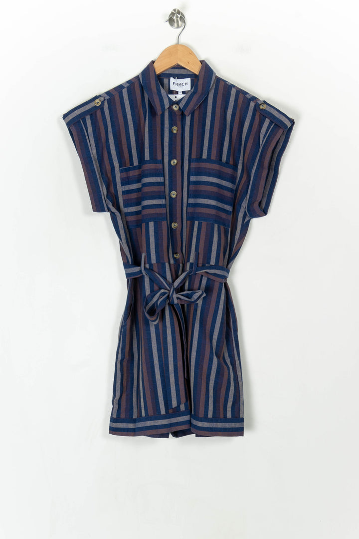 Combishort Bleu et Marron - Taille XS/34 de la marque FRNCH | PARAD123866 - Vendu par Paradigme - Image 2