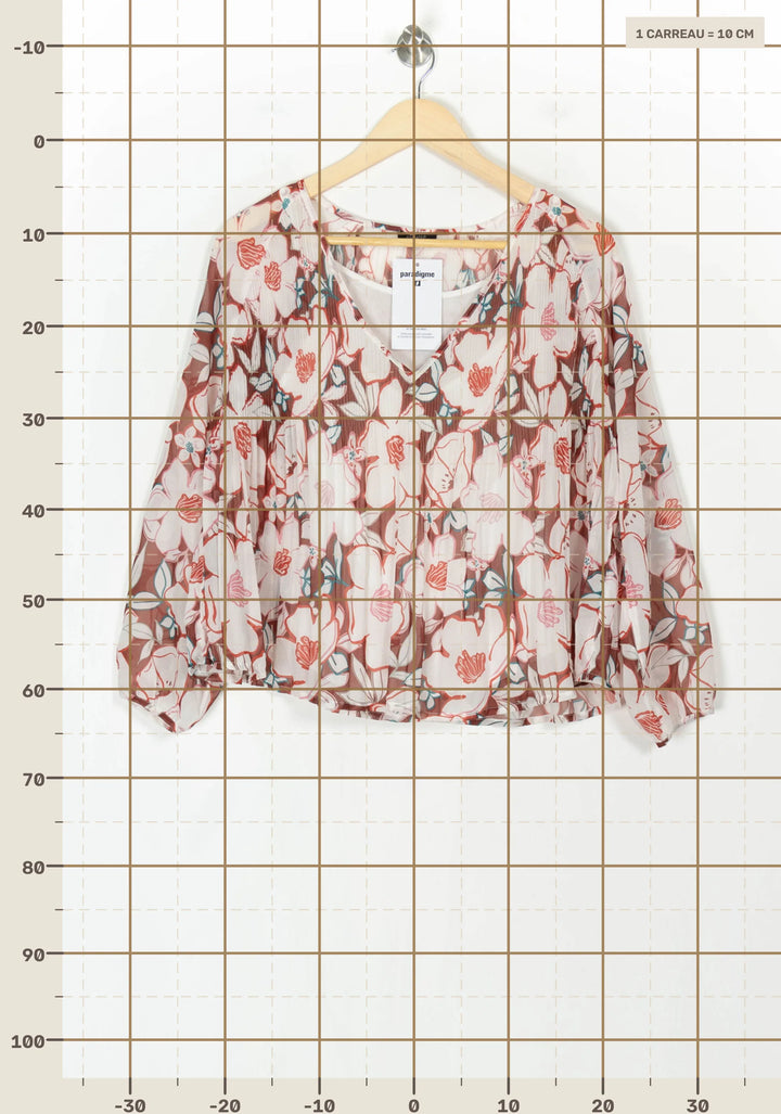 Blouse Rose et Rouge - Taille XS/34 de la marque One Step | PARAD123867 - Vendu par Paradigme - Image 4