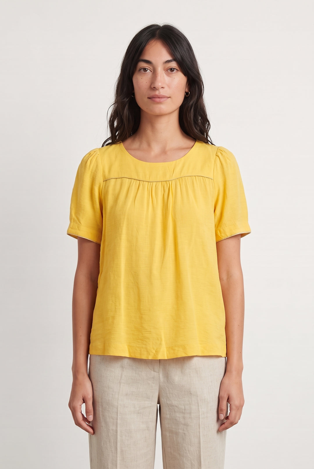 Blouse Jaune - Taille S/36 de la marque One Step | PARAD123869 - Vendu par Paradigme - Image 1