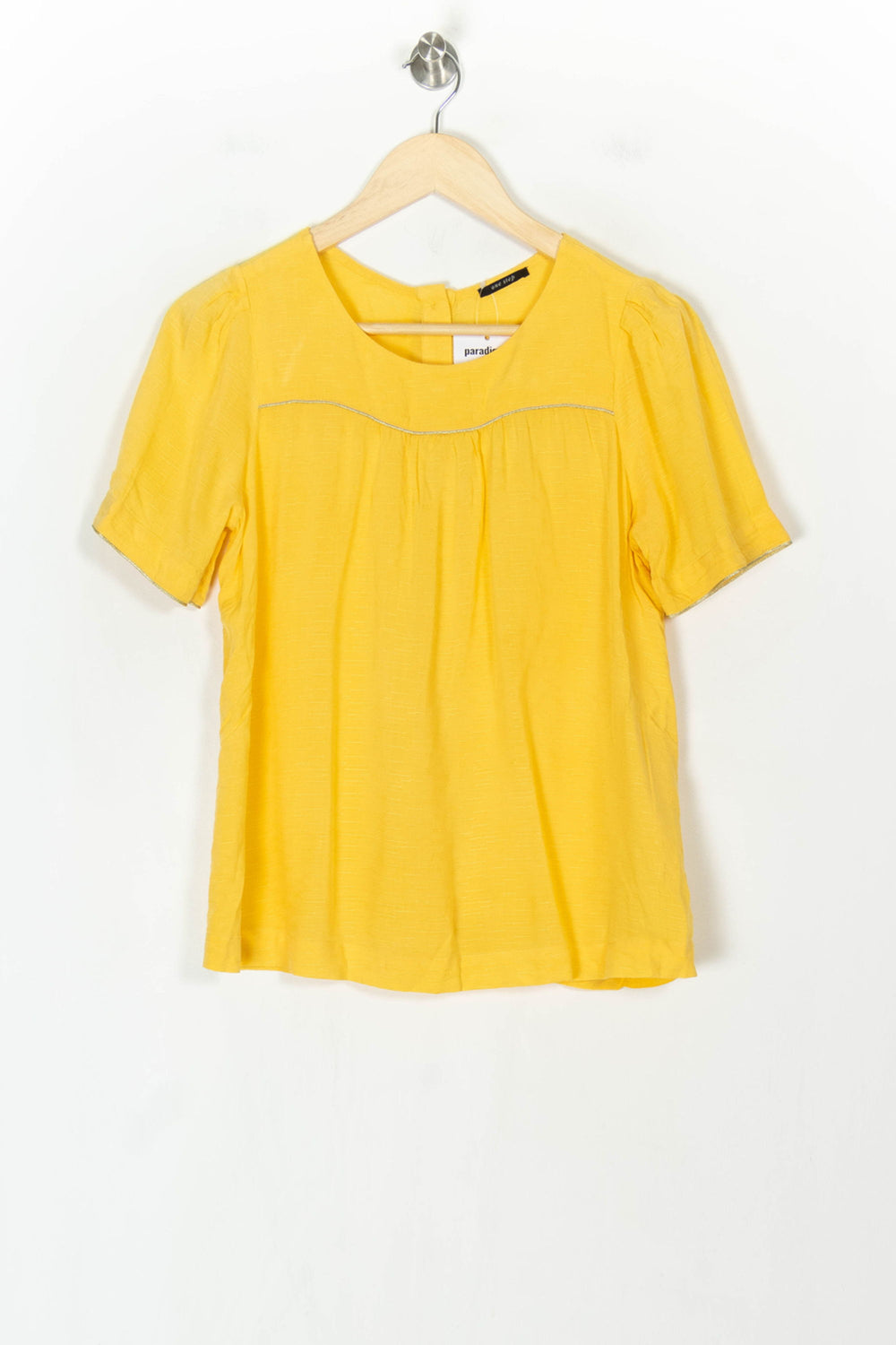 Blouse Jaune - Taille S/36 de la marque One Step | PARAD123869 - Vendu par Paradigme - Image 2