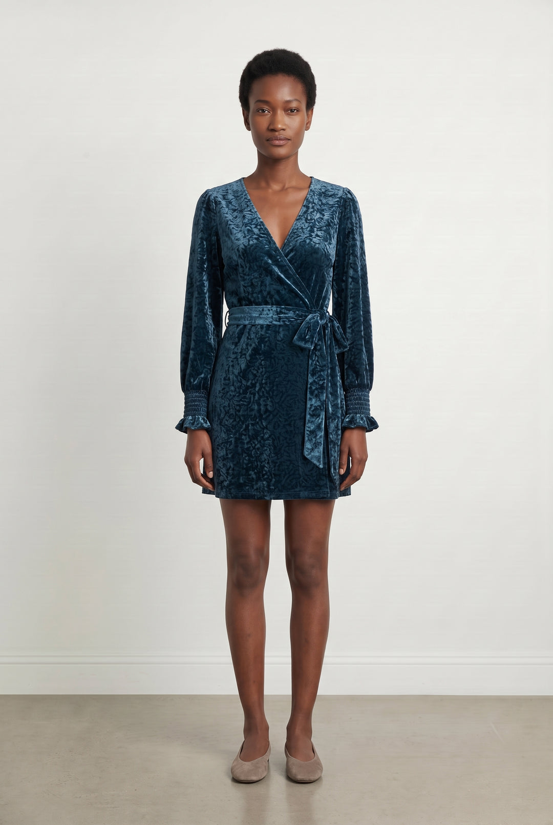 Robe Portefeuille Bleue - Taille M/38 de la marque FRNCH | PARAD123872 - Vendu par Paradigme - Image 1
