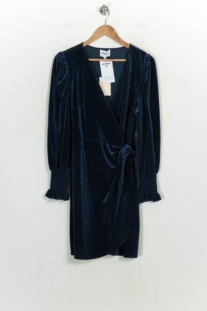 Robe Portefeuille Bleue - Taille M/38 de la marque FRNCH | PARAD123872 - Vendu par Paradigme - Image 2