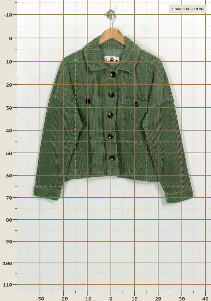 Veste Côtelée Verte - Taille M/38 de la marque Labdip | PARAD123873 - Vendu par Paradigme - Image 4