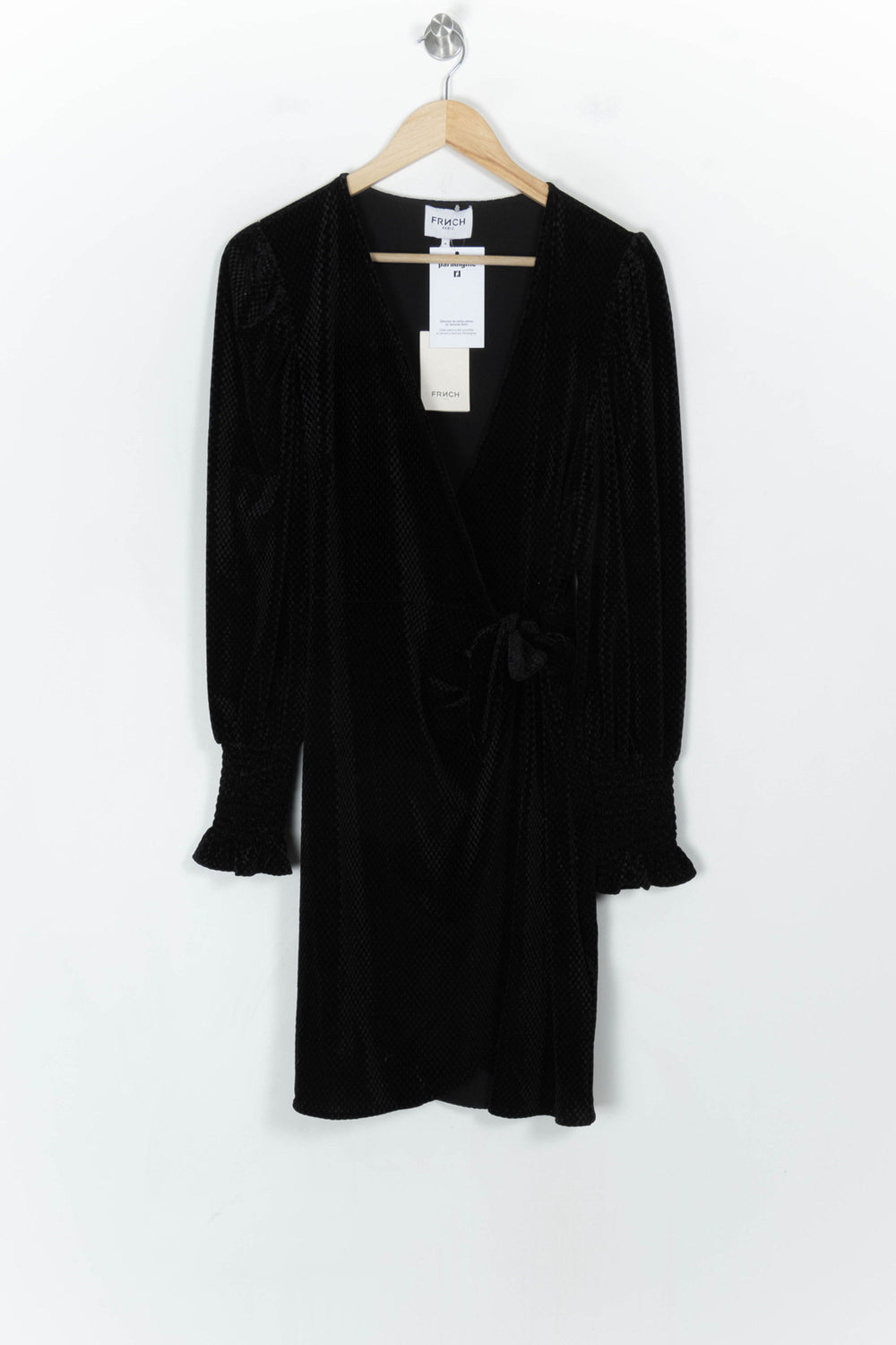 Robe Portefeuille Noire - Taille M/38 de la marque FRNCH | PARAD123876 - Vendu par Paradigme - Image 2