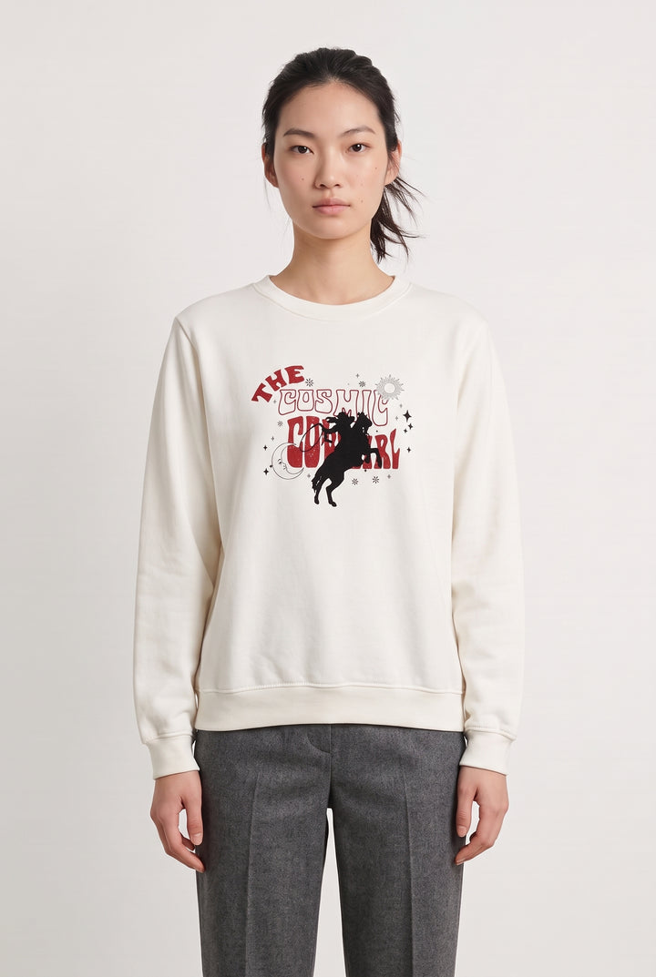 Sweat Blanc - Taille S/36 de la marque Imprevu | PARAD123877 - Vendu par Paradigme - Image 1