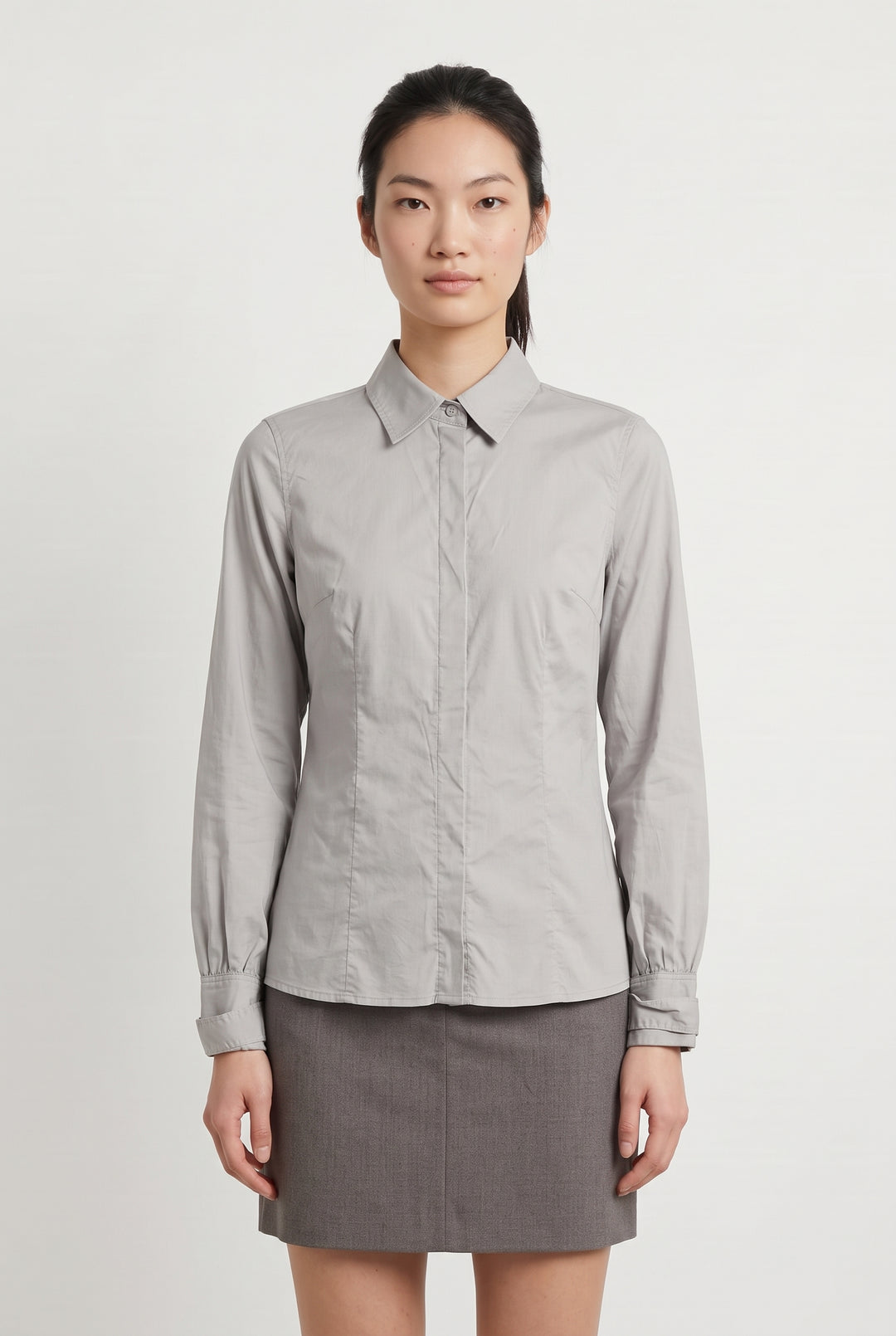 Chemise Grise - Taille S/36 de la marque Caroll | PARAD123880 - Vendu par Paradigme - Image 1